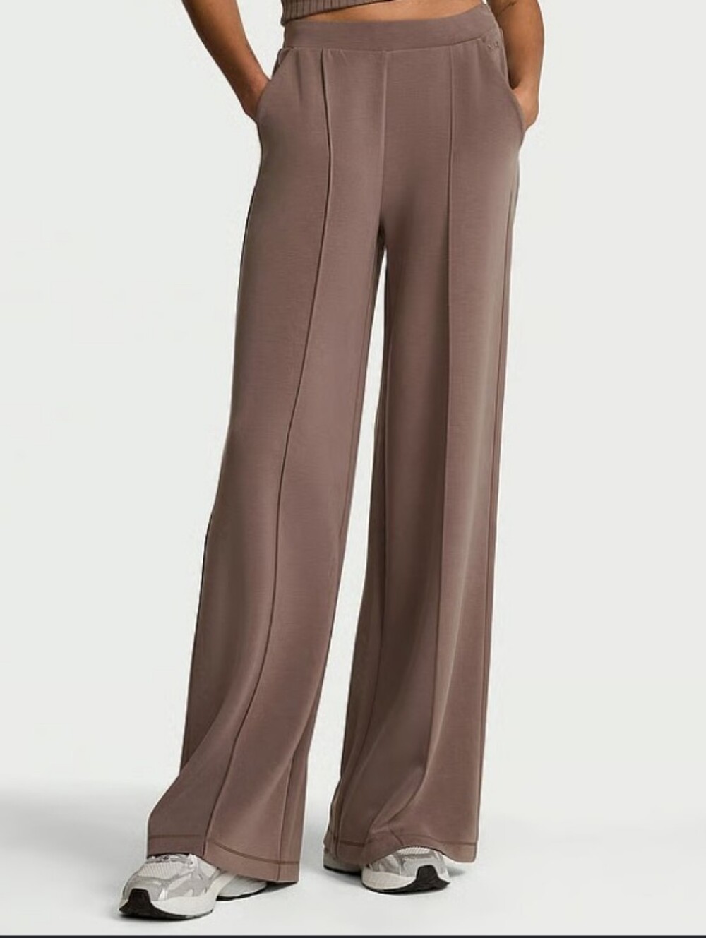 Victoria's Secret VSX Featherweight Knit Wide-Leg Pant LG REG